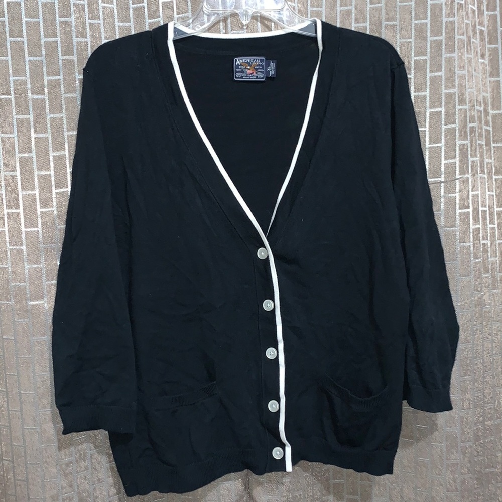 Black cardigan
